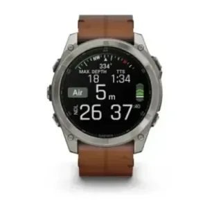 Garmin Fenix 8 3.56 cm (1.4") AMOLED 51 mm Digital 454 x 454 pixels Touchscreen Titanium Wi-Fi GPS (satellite)