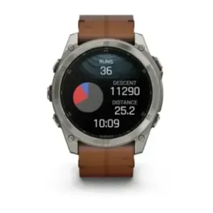Garmin Fenix 8 3.56 cm (1.4") AMOLED 51 mm Digital 454 x 454 pixels Touchscreen Titanium Wi-Fi GPS (satellite)