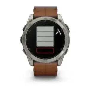 Garmin Fenix 8 3.56 cm (1.4") AMOLED 51 mm Digital 454 x 454 pixels Touchscreen Titanium Wi-Fi GPS (satellite)