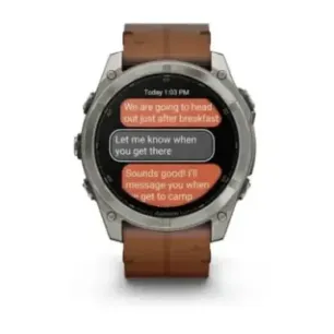 Garmin Fenix 8 3.56 cm (1.4") AMOLED 51 mm Digital 454 x 454 pixels Touchscreen Titanium Wi-Fi GPS (satellite)