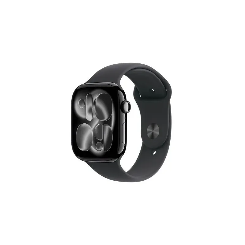 Apple Watch Series 11 (2025) GPS 46mm Jet Black Alu Case, Black Sport Band M/L EU MEUX4