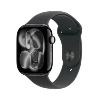 Apple Watch Series 11 (2025) GPS 46mm Jet Black Alu Case, Black Sport Band M/L EU MEUX4