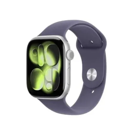 Apple Watch Series 11 (2025) GPS 46mm Silver Alu Case, Purple Fog Sport Band M/L EU MEVA4