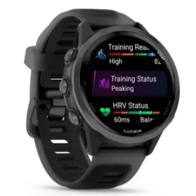 Garmin Forerunner 570 3.05 cm (1.2") AMOLED 42 mm Digital 390 x 390 pixels Touchscreen Black Wi-Fi GPS (satellite)
