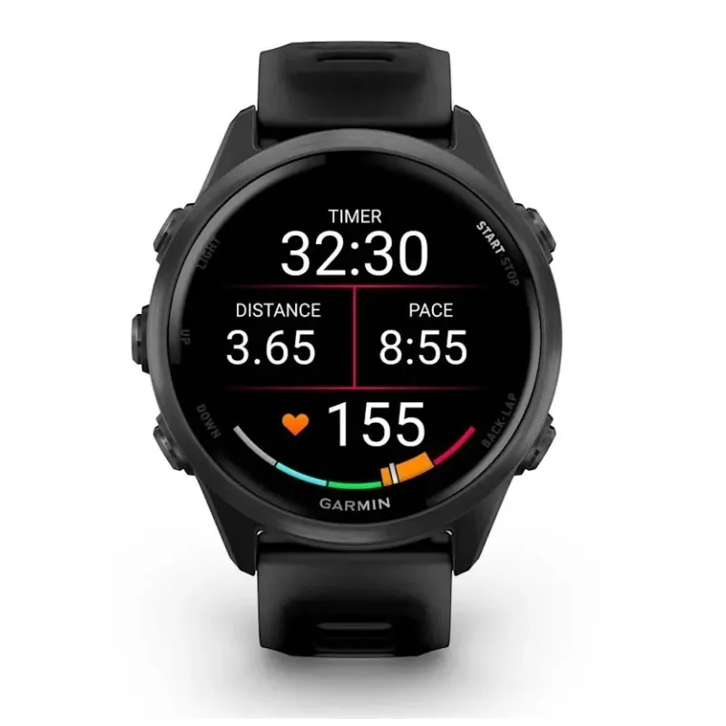 Garmin Forerunner 570 3.05 cm (1.2") AMOLED 42 mm Digital 390 x 390 pixels Touchscreen Black Wi-Fi GPS (satellite)
