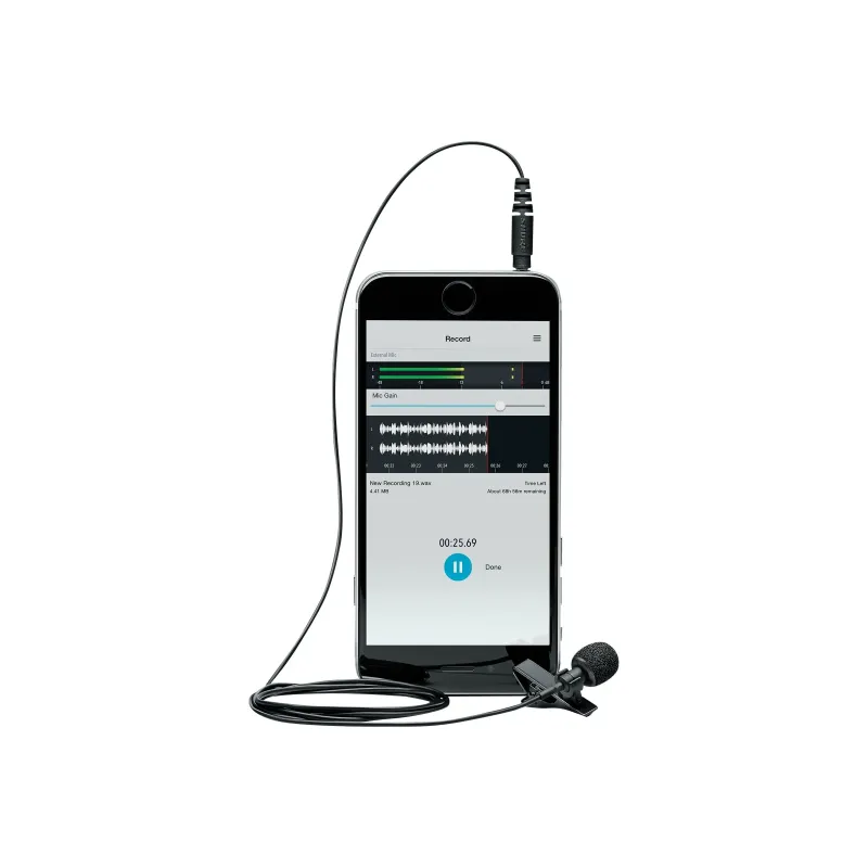 Shure MVL Lavalier Microphone for Smartphone or Tablet Shure
