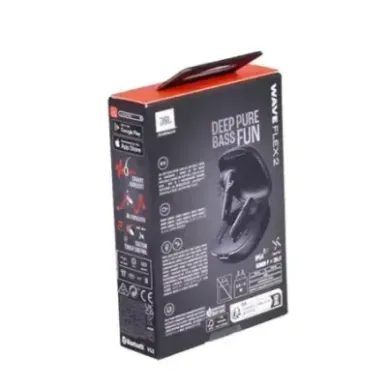 JBL Headphones In-Ear InEar Wave Flex 2 black Schwarz (JBLWFLEX2BLK)