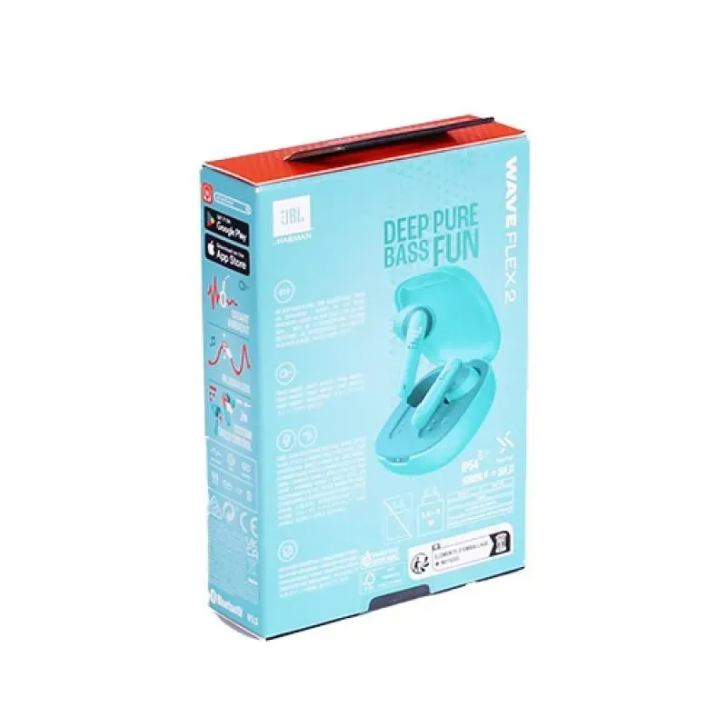 JBL Headphones In-Ear InEar Wave Flex 2 blue (JBLWFLEX2BLU)