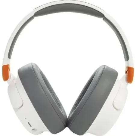 JBL JR460NC Bluetooth Wireless On-Ear Headphones for Kids with Noise Cancellation, White/ Brown EU