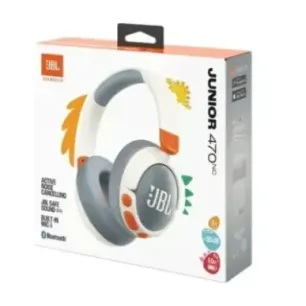 JBL JR470NC Bluetooth Wireless On-Ear Headphones for Kids White EU