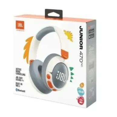 JBL JR470NC Bluetooth Wireless On-Ear Headphones for Kids White EU