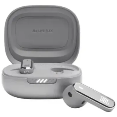 JBL Live Flex TWS Bluetooth Wireless In-Ear Earbuds Silver EU