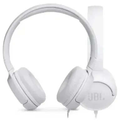 JBL Tune 500 On-Ear Headphones White EU