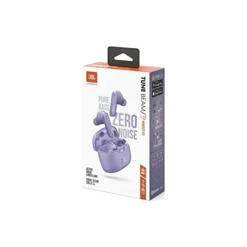 JBL Tune Beam TWS Bluetooth Wireless In-Ear Earbuds Purple EU