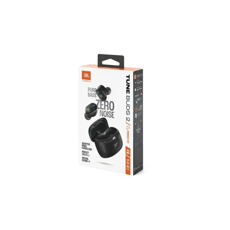 JBL Tune Buds 2 TWS Bluetooth Wireless In-Ear Earbuds Black EU JBL Tune Buds 2 TWS Bluetooth Wireless In-Ear Earbuds Black EU