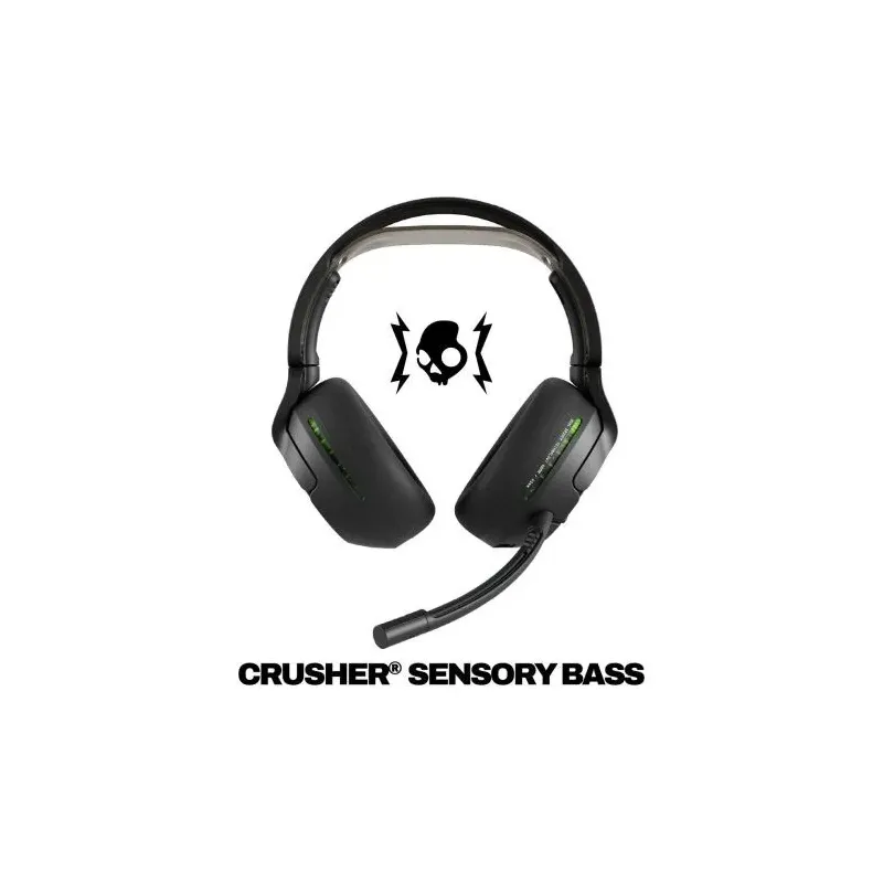 Skullcandy Crusher PLYR 720 Bluetooth Wireless Over-ear Headphones with Mic, BT 5.3, for XBOX, Black EU (S6PXW-T964)