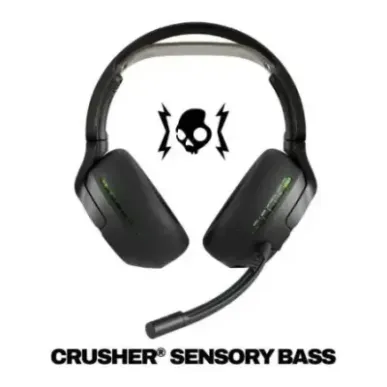 Skullcandy Crusher PLYR 720 Bluetooth Wireless Over-ear Headphones with Mic, BT 5.3, for XBOX, Black EU (S6PXW-T964)