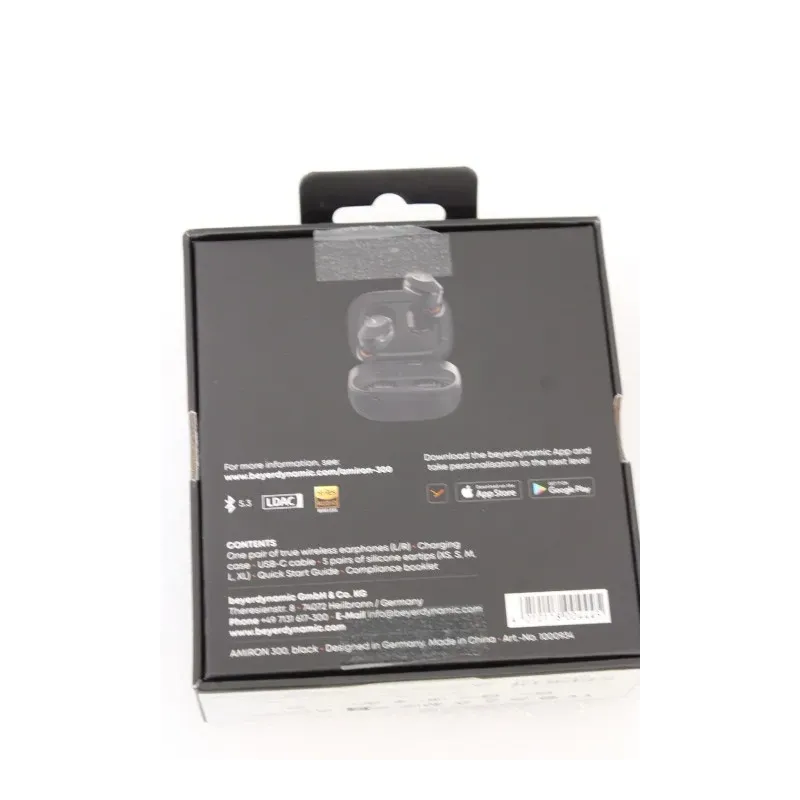 SALE OUT. Beyerdynamic AMIRON 300 TWS black TWS Earphones with charging case, eartips and USB cable Beyerdynamic True