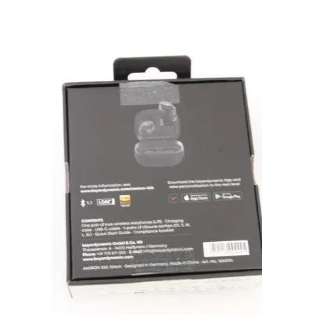 SALE OUT. Beyerdynamic AMIRON 300 TWS black TWS Earphones with charging case, eartips and USB cable Beyerdynamic True