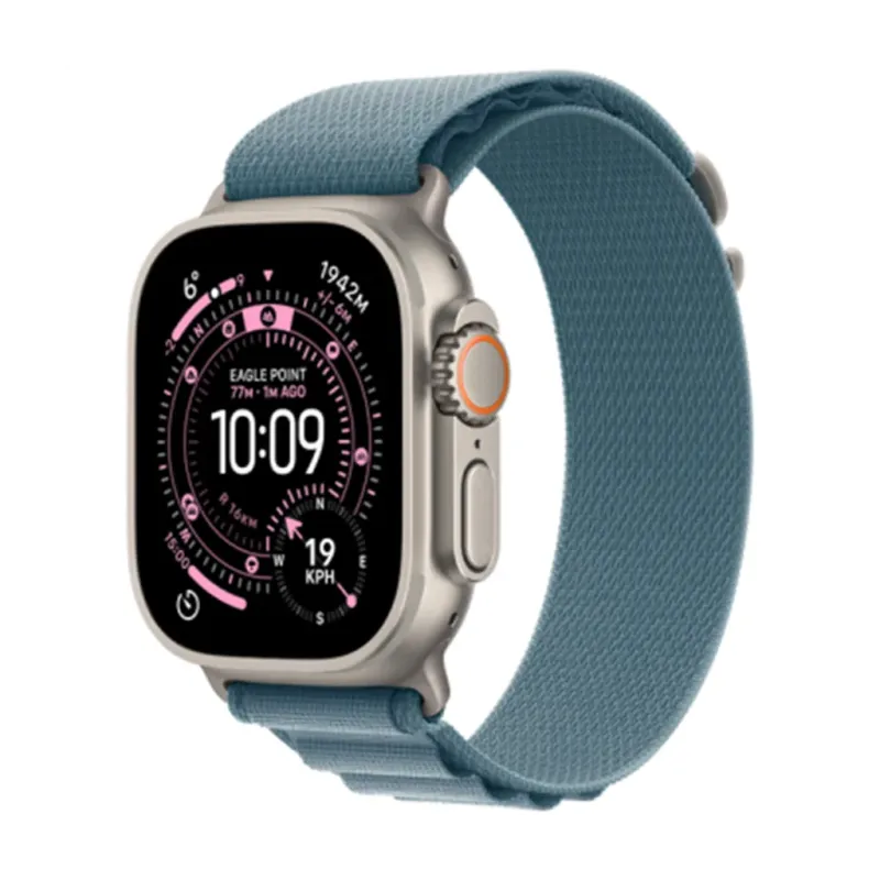 Apple Watch Ultra 3 (2025) natural titanium 49mm 5G light blue alpine Loop Size M