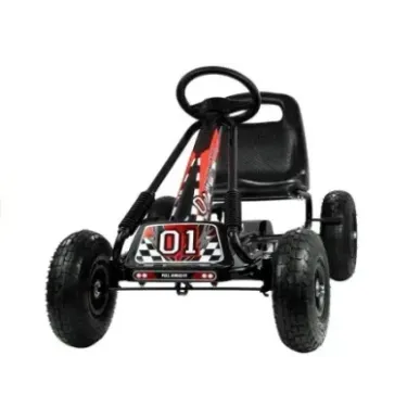 A-15 Go-Cart Black Pumped Wheels