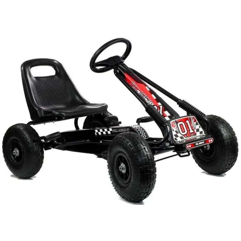 A-15 Go-Cart Black Pumped Wheels