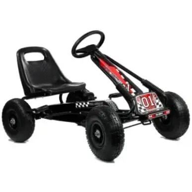 A-15 Go-Cart Black Pumped Wheels
