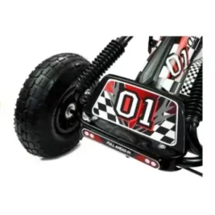 A-15 Go-Cart Black Pumped Wheels