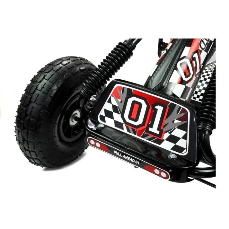 A-15 Go-Cart Black Pumped Wheels