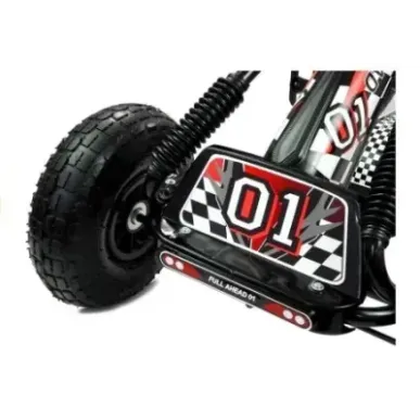 A-15 Go-Cart Black Pumped Wheels