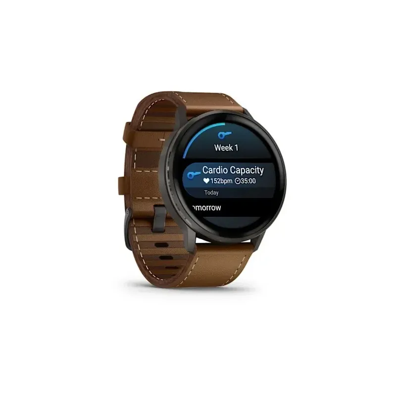 Garmin Venu 4 3.56 cm (1.4") AMOLED 45 mm Digital 454 x 454 pixels Touchscreen Black Wi-Fi GPS (satellite)
