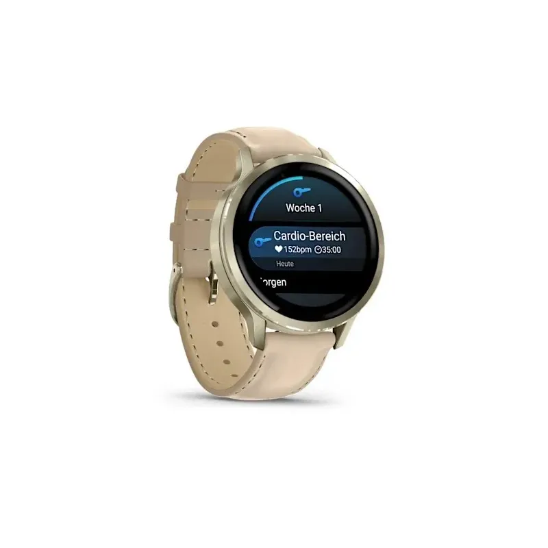 Garmin Venu 4 3.05 cm (1.2") AMOLED 41 mm Digital 390 x 390 pixels Touchscreen Gold Wi-Fi GPS (satellite)
