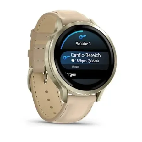 Garmin Venu 4 3.05 cm (1.2") AMOLED 41 mm Digital 390 x 390 pixels Touchscreen Gold Wi-Fi GPS (satellite)