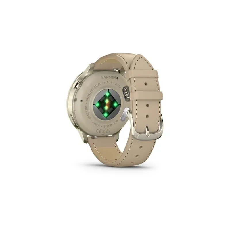 Garmin Venu 4 3.05 cm (1.2") AMOLED 41 mm Digital 390 x 390 pixels Touchscreen Gold Wi-Fi GPS (satellite)