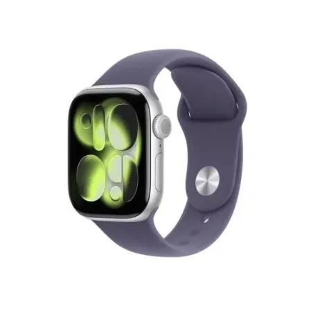Apple Watch Series 11 (2025) GPS 42mm Silver Alu Case, Purple Fog Sport Band S/M EU MEU64