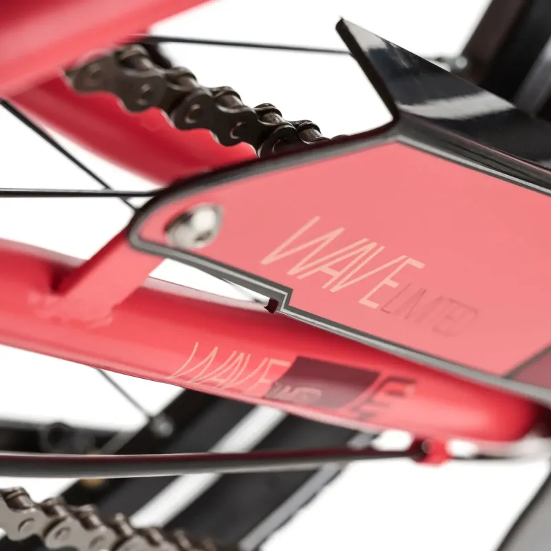 Детский велосипед S´COOL Wave Steel LTD, 24" коралловый/красный