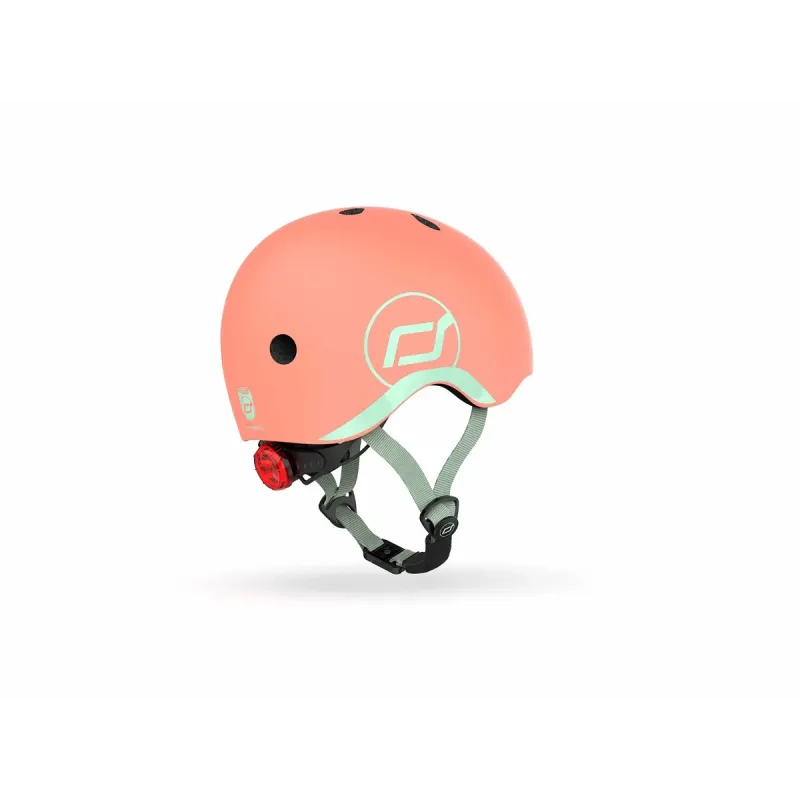 Scoot and Ride Peach kiiver lastele – reguleeritav ja turvaline kiiver tõukerattale ja rattale