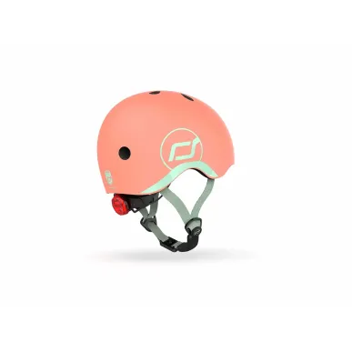 Scoot and Ride Peach kiiver lastele – reguleeritav ja turvaline kiiver tõukerattale ja rattale