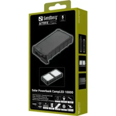 Sandberg 421-23 Solar Powerbank CampLED 10000