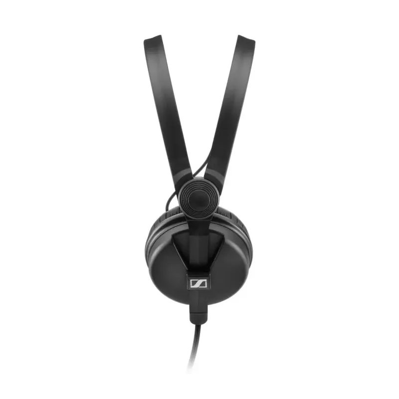 Sennheiser HD 25 PLUS - Słuchawki profesjonalne, zamknięte, przewód prosty i spiralny, dodatkowe poduszki welurowe,