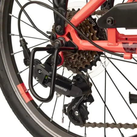 Детский велосипед S'COOL chiX, 20 дюймов, коралловый/темно-красный.