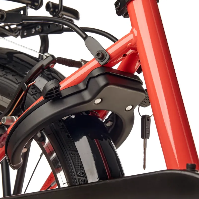 Детский велосипед S'COOL chiX, 20 дюймов, коралловый/темно-красный.