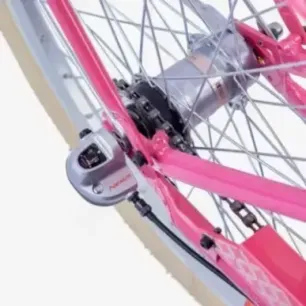 Детский велосипед S'COOL chiX Classic, 24 дюйма, цвет ягодный/бежевый.