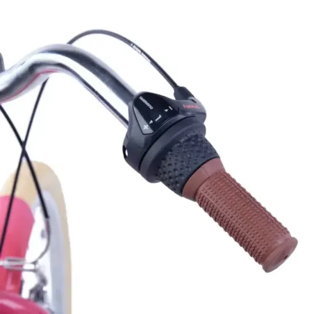 Детский велосипед S'COOL chiX Classic, 20 дюймов, цвет ягодный/бежевый.