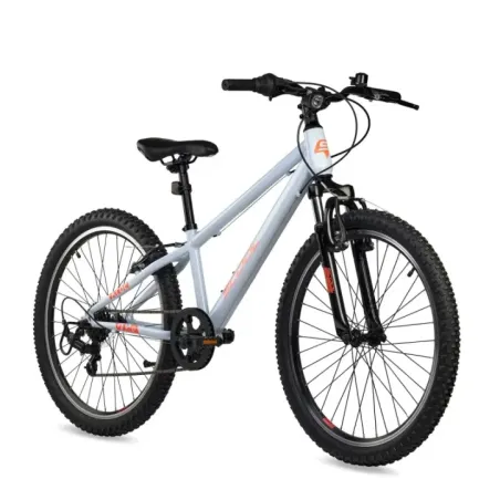 Laste jalgratas S'COOL Xroc, 24" Sky Grey/Neon Orange