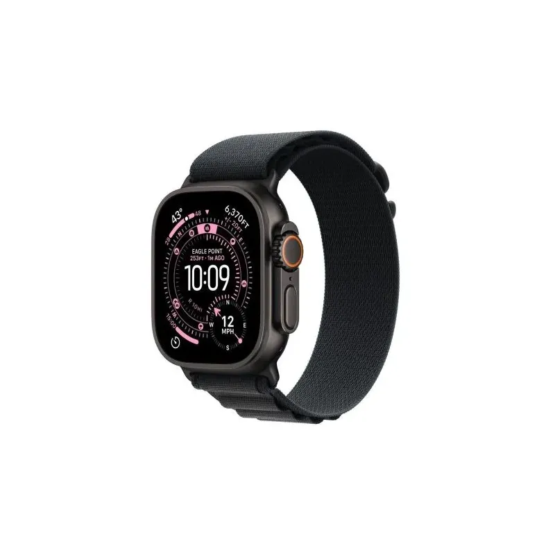 Apple Watch Ultra 3 (2025) GPS + Cellular 5G 49mm Black Titanium Case with Black Alpine Loop Large EU MF0X4