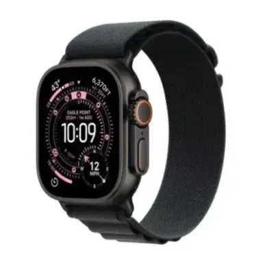 Apple Watch Ultra 3 (2025) GPS + Cellular 5G 49mm Black Titanium Case with Black Alpine Loop Large EU MF0X4