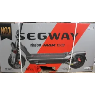 SALE OUT. Segway MAX G3 E eKickScooter 2000 W Up to 25 km/h 11 " 24 month(s) Black DAMAGED PACKAGING