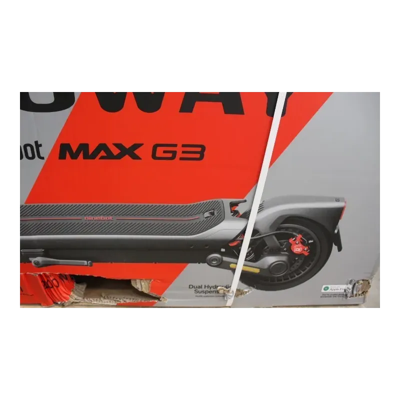 SALE OUT. Segway MAX G3 E eKickScooter 2000 W Up to 25 km/h 11 " 24 month(s) Black DAMAGED PACKAGING