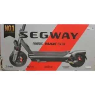 SALE OUT. Segway MAX G3 E eKickScooter 2000 W Up to 25 km/h 11 " 24 month(s) Black DAMAGED PACKAGING